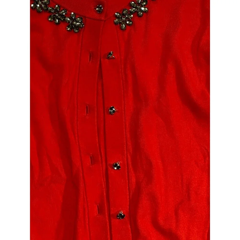 Kate Spade Women’s Jeweled Button Up Cardigan Size S